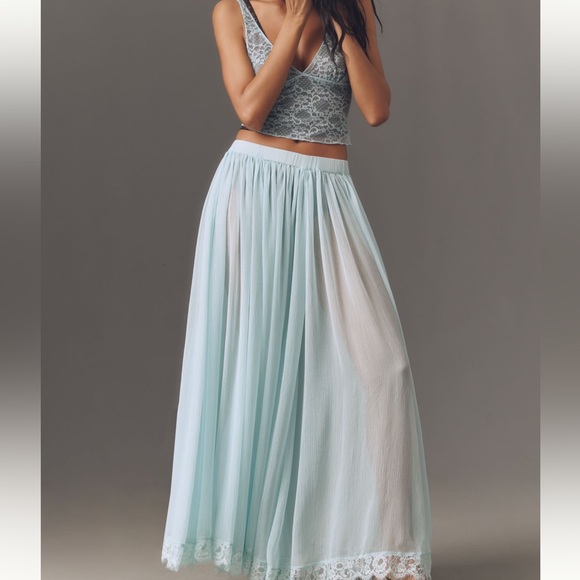 Anthropologie Dresses & Skirts - Anthropologie Sheer Maxi Skirt